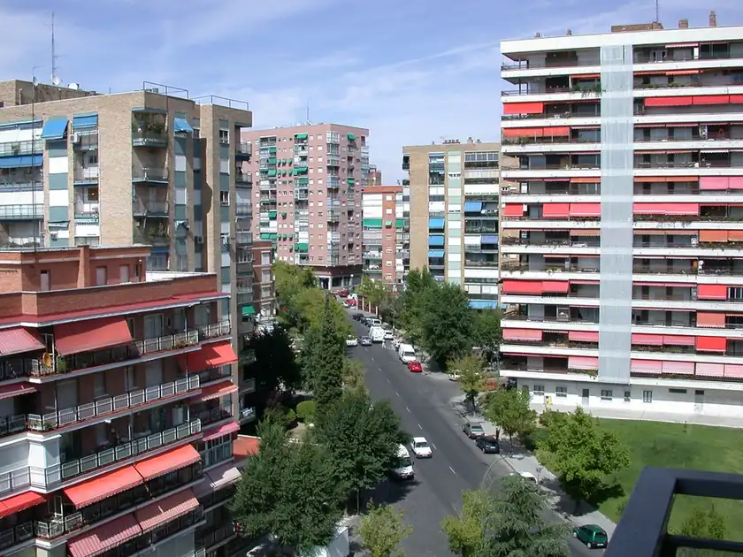 Bloques de viviendas en un barrio de Madrid